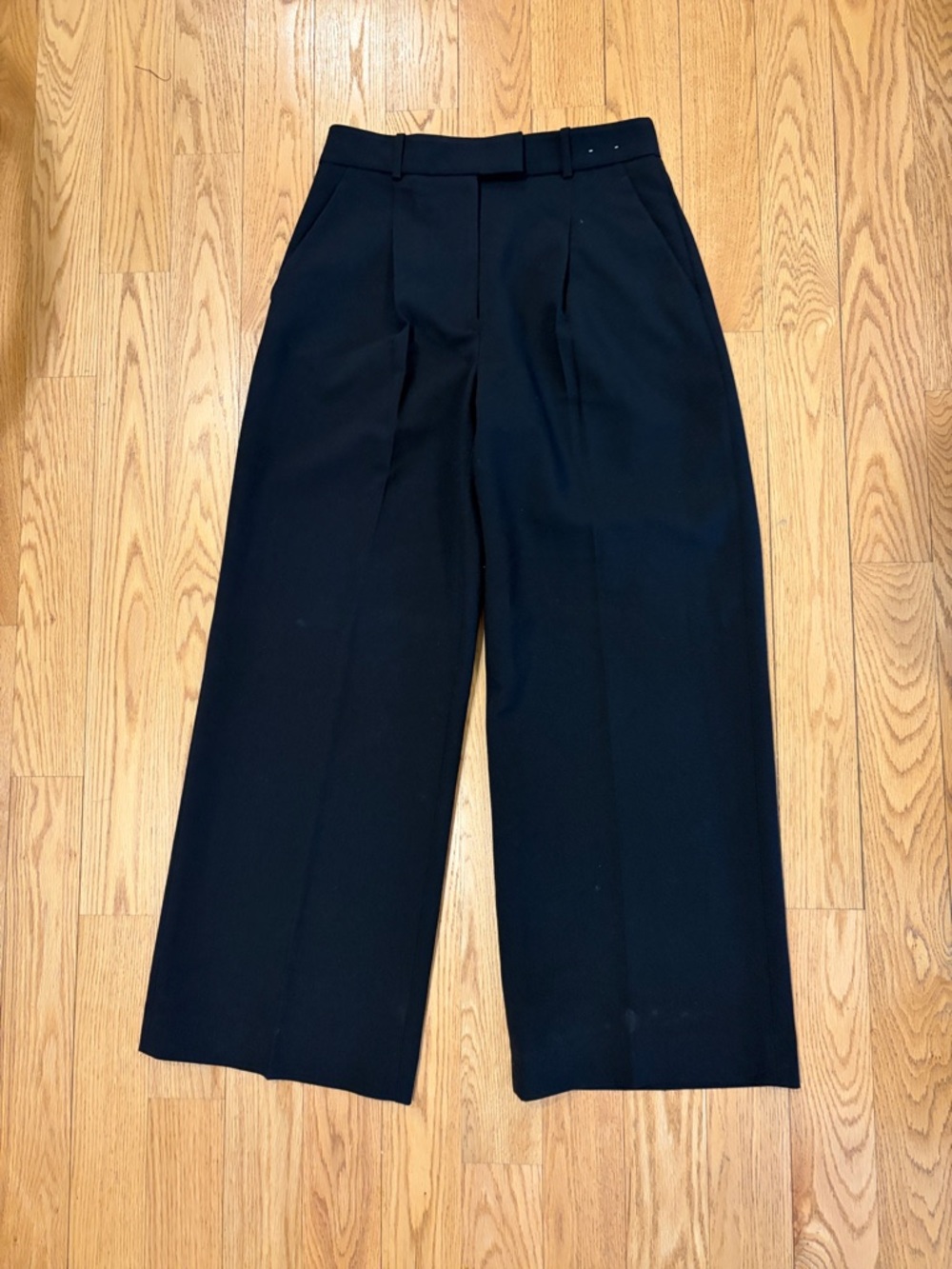 Wide Leg Black Dress Pants Abercrombie 27 4